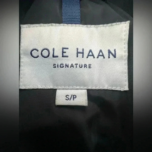 Cole Haan Down and Feathers Fill Hooded Puffer Coat with Inside ZipperBibb Sz S - Picture 11 of 16